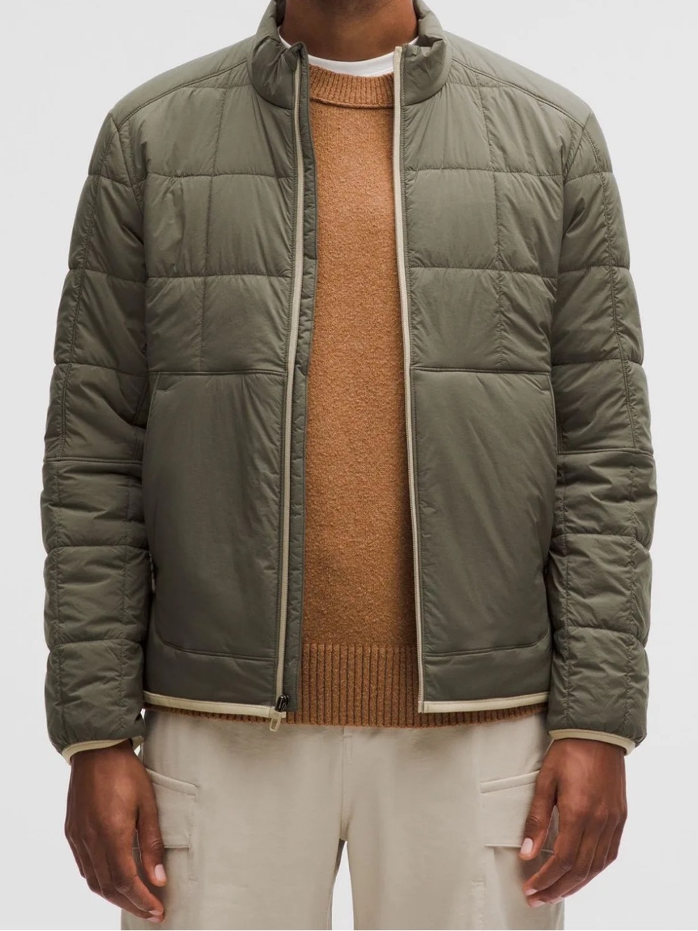 Lululemon Men’s Route Ready Lightweight Insulated Jacket Army Green Size Small